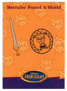 Pop-Outs - Hercules' Sword & Shield (Trading Card) Hercules - Disney - 1997 Skybox # 72 - Mint