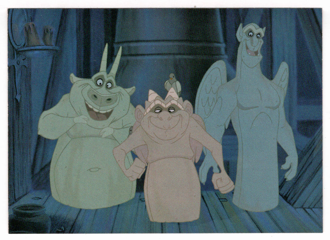 Three Funny Gargoyle Pals (Trading Card) The Hunchback of Notre Dame - 1996 Skybox # 4 Mint