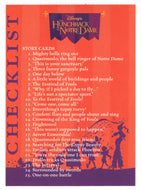 Checklist (# 1 - # 55) (Trading Card) The Hunchback of Notre Dame - 1996 Skybox # 59 B Mint