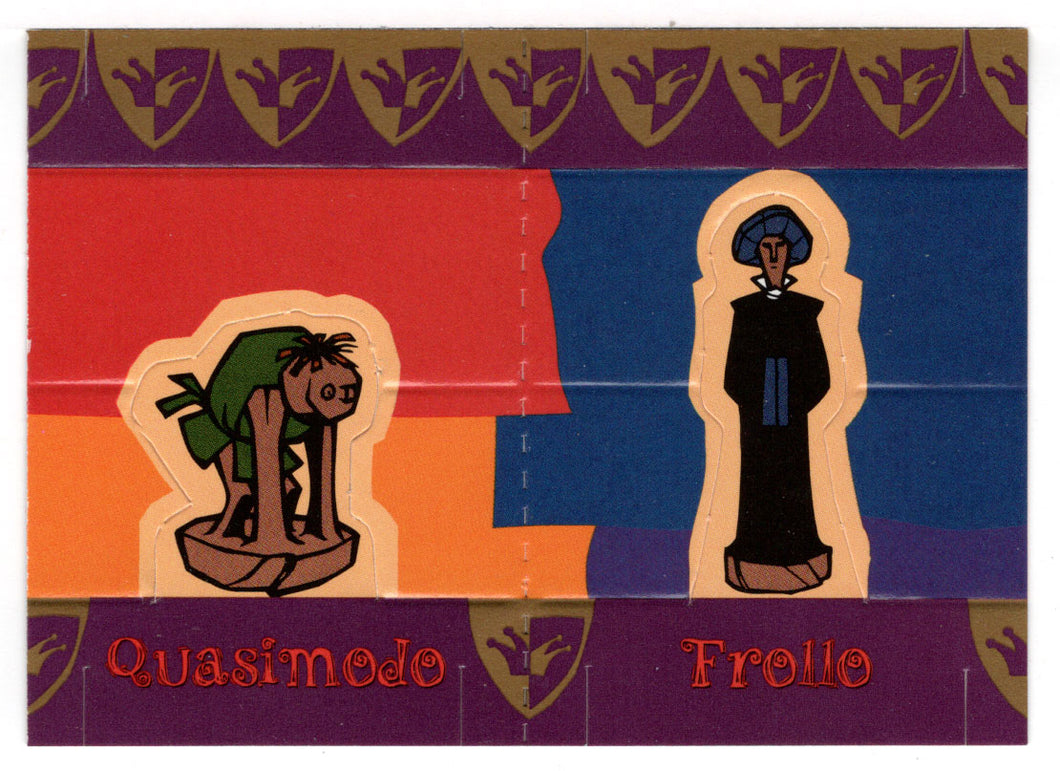 Quasimodo and Frollo - Fold Out (Trading Card) The Hunchback of Notre Dame - 1996 Skybox # 71 Mint