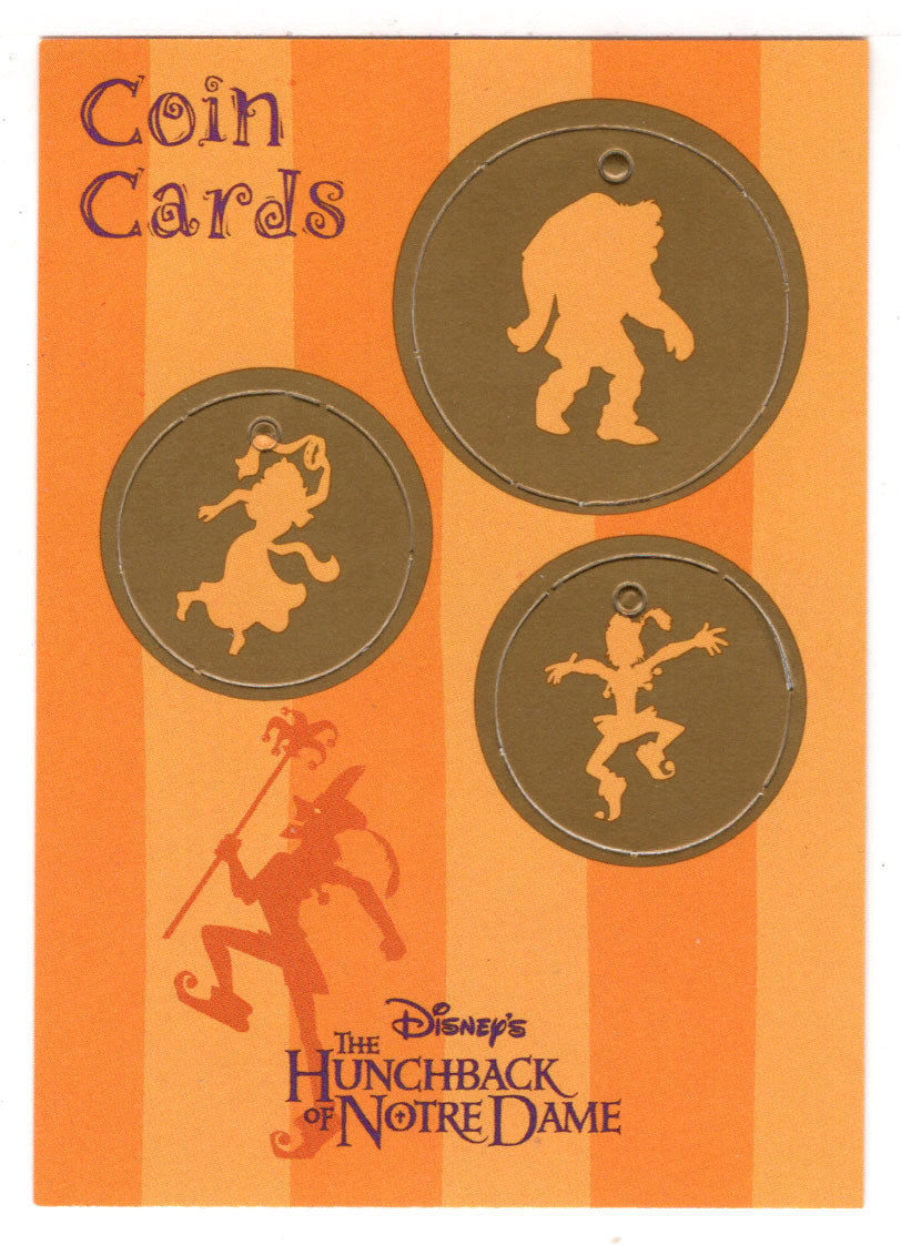 Coin Card # 3 Quasimodo - Clopin - Esmeralda (Trading Card) The Hunchback of Notre Dame - 1996 Skybox # 96 Mint