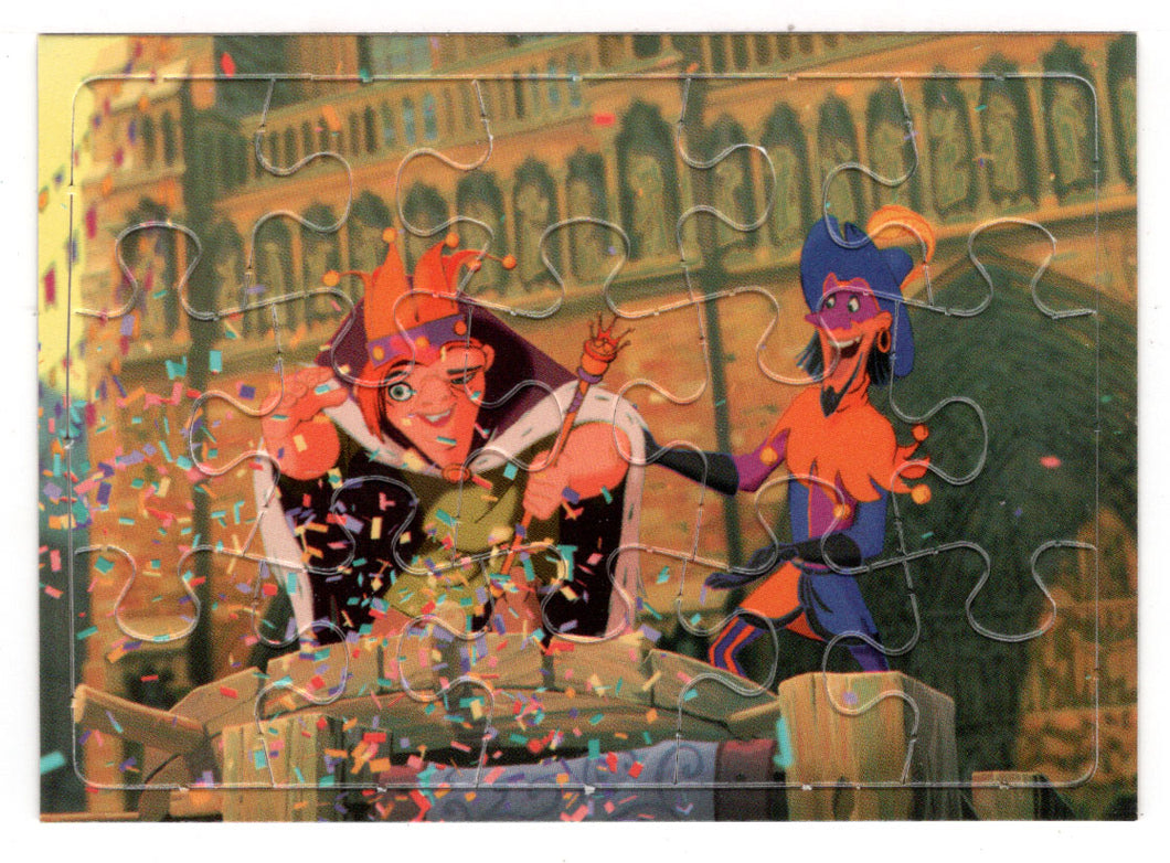 Quasimodo Crowned King of Fools - Puzzles (Trading Card) The Hunchback of Notre Dame - 1996 Skybox # 101 Mint
