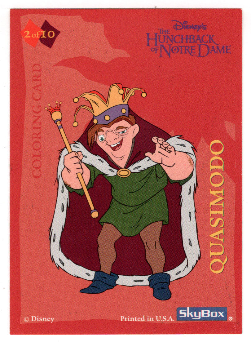 Quasimodo (Fool) (Trading Card) The Hunchback of Notre Dame Color-Ins - 1996 Skybox # 2 Mint