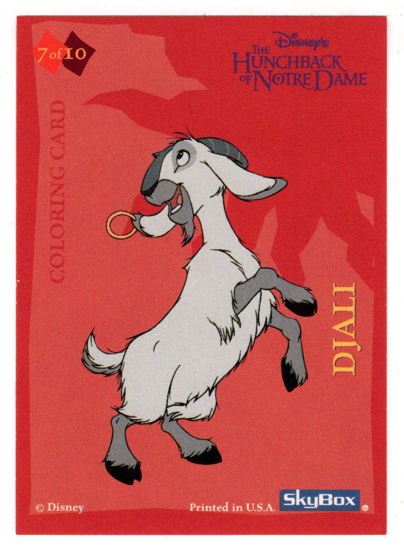 Djali (Trading Card) The Hunchback of Notre Dame Color-Ins - 1996 Skybox # 7 Mint