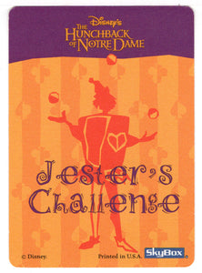 Jester's Challenge - Hugo (Trading Card) The Hunchback of Notre Dame - 1996 Skybox # 11 Mint