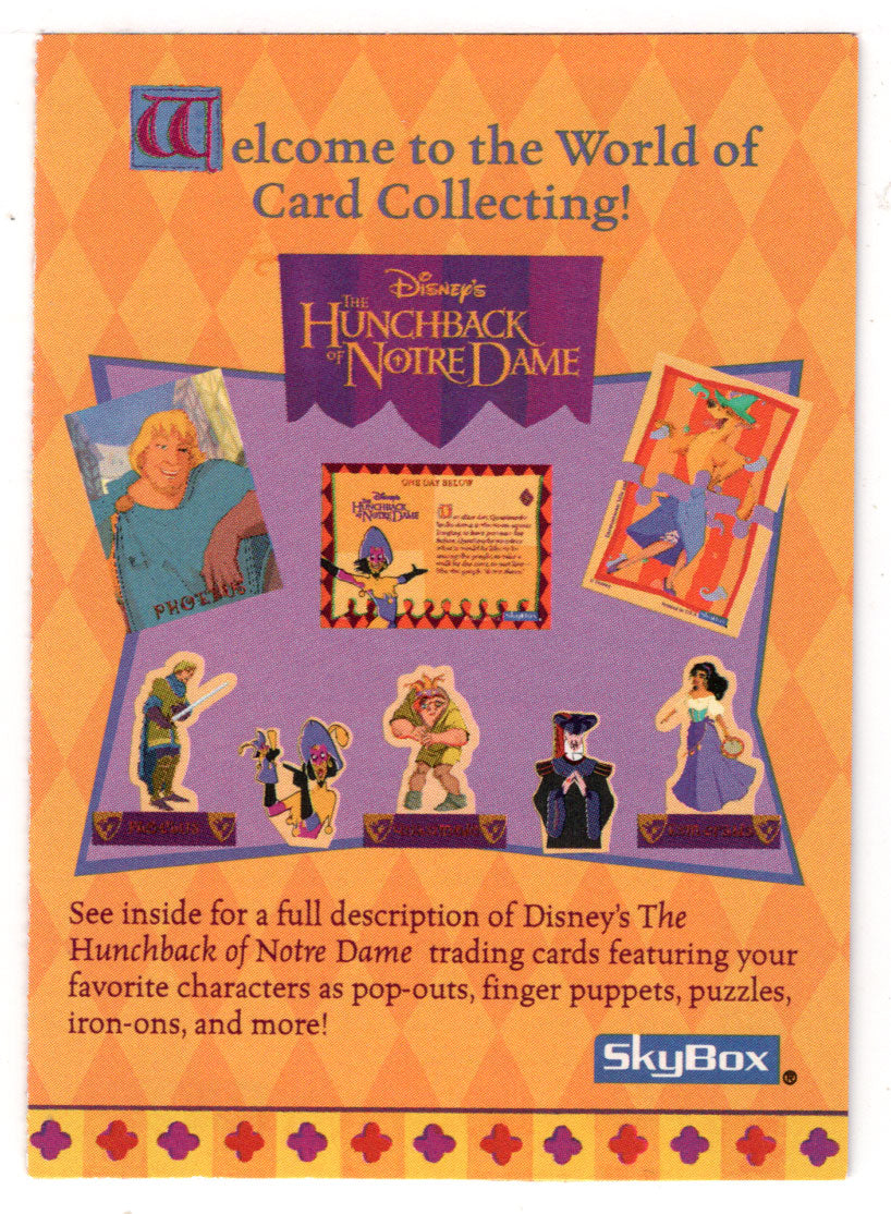Welcome to the World of Card Collecting - 8 Page Brochure (Trading Card) The Hunchback of Notre Dame - 1996 Skybox # NNO Mint