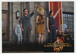 Peeta, Effie & Katniss (Trading Card) The Hunger Games: Catching Fire - 2013 NECA # 19 - Mint