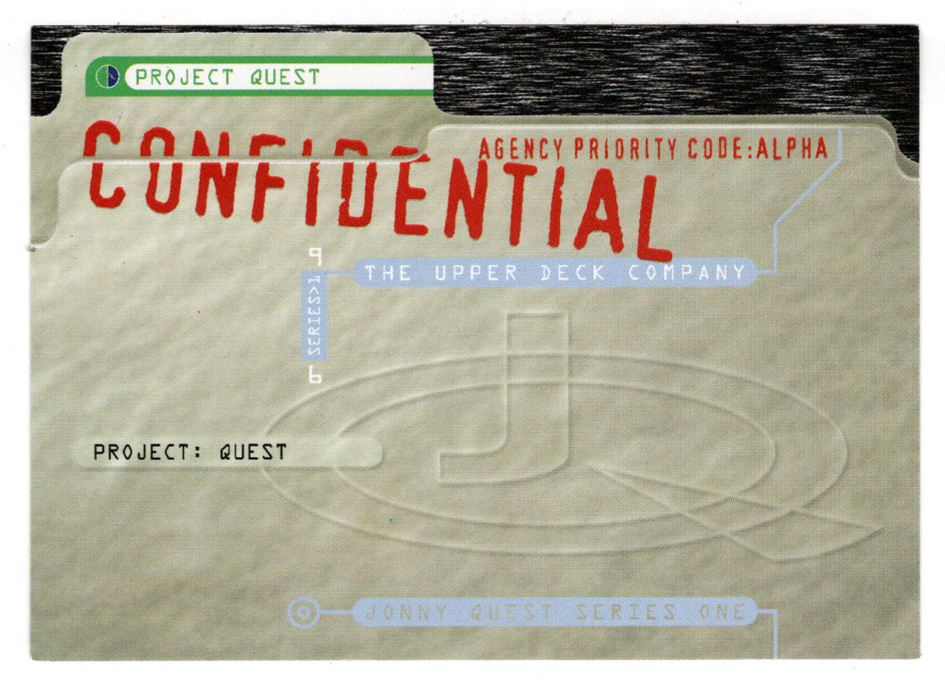 Project: Quest Checklist (Trading Card) Jonny Quest - 1996 Upper Deck # 1 - Mint