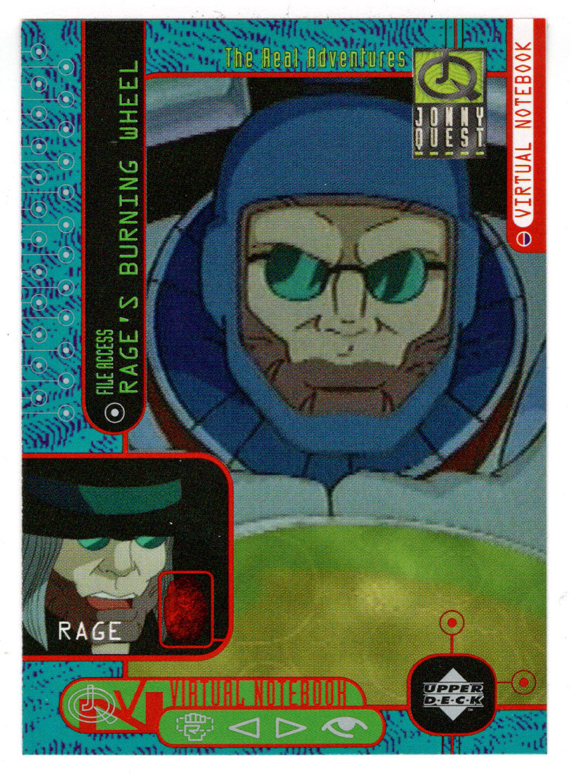 Ezekiel Rage - Rage's Burning Wheel (Trading Card) Jonny Quest - 1996 Upper Deck # 27 - Mint