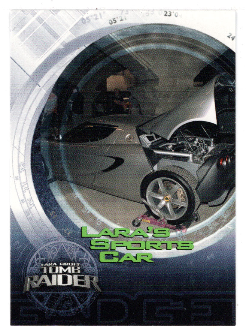 Lara's Sports Car (Trading Card) Lara Croft Tomb Raider - 2001 Inkworks # 74 - Mint