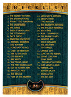 Checklist (Trading Card) The Mummy Returns - 2000 Inkworks # 81 - Mint
