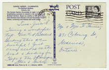 Load image into Gallery viewer, Butchart Gardens, Victoria, British Columbia, Canada Vintage Original Postcard # 0005 - Post Marked June 19 1971
