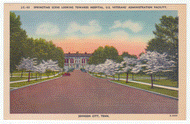 U.S. Veterans' Administration Facility - Johnson City, Tennessee, USA Vintage Original Postcard # 0016 - 1940's