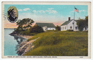 Pearl Of Orr's Island House, Orr's Island Portland, Maine, USA Vintage Original Postcard # 0020 - Post Marked September 4, 1939