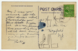 Paradise Falls, Poconos, Pennsylvania, USA Vintage Original Postcard # 0024 - Post Marked July 24, 1939