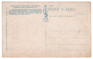 Indian Rock, Philadelphia, Pennsylvania, USA Vintage Original Postcard # 0025 - 1940's