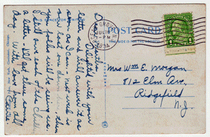 Ocean Grove, New Jersey, USA Vintage Original Postcard # 0030 - Post Marked July 28, 1934