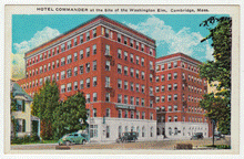 Load image into Gallery viewer, Hotel Commander, Cambridge, Massachusetts, USA Vintage Original Postcard # 0033 - 1940&#39;s
