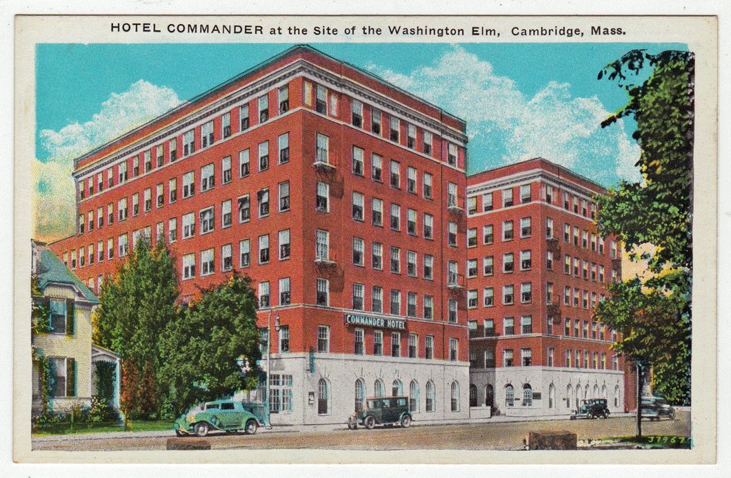 Hotel Commander, Cambridge, Massachusetts, USA Vintage Original Postcard # 0033 - 1940's