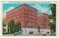 Hotel Commander, Cambridge, Massachusetts, USA Vintage Original Postcard # 0033 - 1940's