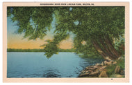 Susquehanna River, Lincoln Park, Milton, Pennsylvania, USA Vintage Original Postcard # 0062 - 1940's