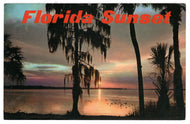 Florida Sunset, Florida, USA Vintage Original Postcard # 0074 - Post Marked February 14, 1977