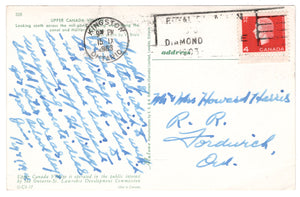 Upper Canada Village, Ontario, Canada Vintage Original Postcard # 0085 - Post Marked July 8, 1961
