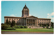 Manitoba Legislative Building, Winnipeg, Manitoba, Canada Vintage Original Postcard # 0095 - Post Marked October 11, 1983