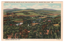 Load image into Gallery viewer, Shaker Hill, Lebanon Trail, Massachusetts, USA Vintage Original Postcard # 0101 - 1940&#39;s
