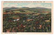 Shaker Hill, Lebanon Trail, Massachusetts, USA Vintage Original Postcard # 0101 - 1940's