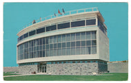 St. Lawrence Seaway Observation at St. Lambert Lock, Quebec, Canada Vintage Original Postcard # 0104 - 1980's