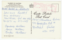 Load image into Gallery viewer, (Charles-Michel d'Irumberry deSalaberry de Valleyfield, Quebec, Canada - Sculpture Salaberry) Vintage Original Postcard # 0106 - Post Marked October 18, 1983
