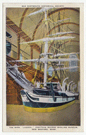Old Darthmouth Historical Society, New Bedford, Massachusetts, USA Vintage Original Postcard # 0112 - 1940's