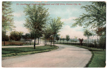 Load image into Gallery viewer, Gladstone Blvd &amp; Cliff Drive, Kansas City, Missouri, USA Vintage Original Postcard # 0115 - New - 1940&#39;s
