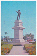 Ponce De Leon Monument, St. Augustine, Florida, USA Vintage Original Postcard # 0121 - New - 1960's