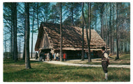 Glass House, Jamestown, Virginia, USA - Vintage Original Postcard # 0126 - Post Marked August 25, 1957