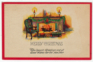 Merry Christmas Vintage Original Postcard # 0158 - Early 1900's