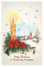 Load image into Gallery viewer, Merry Christmas and Prosperous New Year Vintage Original Postcard # 0171 - Post Marked 1960&#39;s
