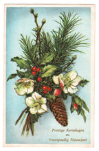 Load image into Gallery viewer, Merry Christmas and Prosperous New Year Vintage Original Postcard # 0172 - Post Marked 1962
