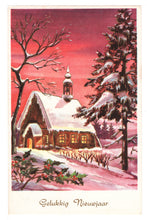Load image into Gallery viewer, Happy New Year - Gelukkig Nieuwjaar Vintage Original Postcard # 0175 - Post Marked 1963
