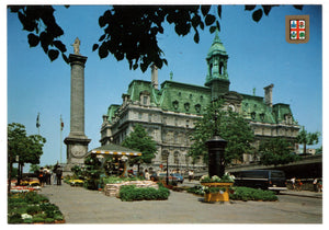 Montreal City Hall, Montreal, Quebec, Canada Vintage Original Postcard # 0183 - 1980's