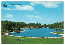 Load image into Gallery viewer, Beaver Lake, Mount Royal Park, Montreal, Quebec, Canada - 1976 Montreal Olympic Card Vintage Original Postcard # 0186 - 1976
