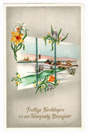 Merry Christmas and Prosperous New Year - Prettige Kerstdagen en een Voorspoedig Nieuwjaar Vintage Original Postcard # 0202 - Post Marked December 21, 1972