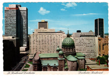 Load image into Gallery viewer, Dorchester Boulevard, Montreal, Quebec, Canada Vintage Original Postcard # 0212 - 1980's
