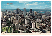 Load image into Gallery viewer, Montreal, Quebec, Canada - Panoramic View Vintage Original Postcard # 0214 - 1980's
