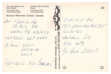 Load image into Gallery viewer, Caleche Ride on Mount Royal, Montreal, Quebec, Canada Vintage Original Postcard # 0216 - 1980's

