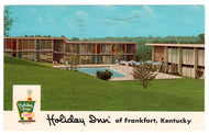 Holiday Inn, Frankfort, Kentucky, USA Vintage Original Postcard # 0222 - Post Marked October 19, 1972