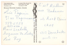 Load image into Gallery viewer, Welcome to Montreal - by Night, Quebec, Canada Vintage Original Postcard # 0230 - 1980's
