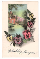 Happy New Year - Gelukkig Nieuwjaar Vintage Original Postcard # 0231 - Post Marked December 31, 1941