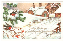 Load image into Gallery viewer, Merry Christmas and Prosperous New Year Vintage Original Postcard # 0233 - Post Marked December 23, 1976
